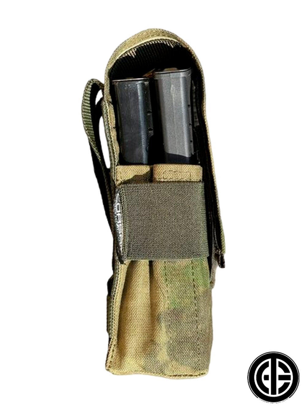 Двойной подсумок Corsair Tactical Gear с клапаном под АК. Мох