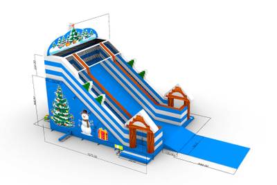 Зимняя горка «Снежный дом» 12*7,5*9 м
