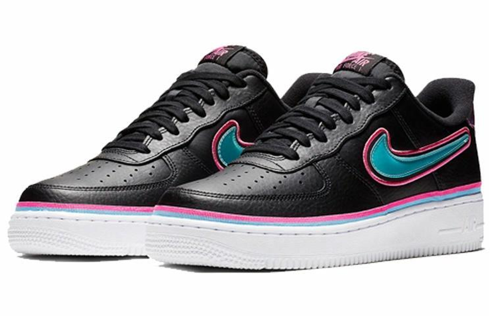 Кроссовки Nike Air Force 1 Sport Nba Black Blue Gale Laser Fuchsia