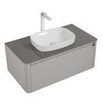 Тумба с раковиной Black&White Universe 100 см U915.1000 glossy light grey