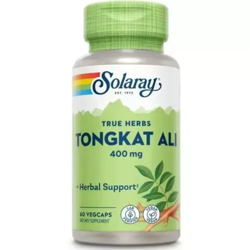 Solaray Tongkat Ali 400 Mg 60 Veg caps / Тонгкат Али для повышения выработки тестостерона