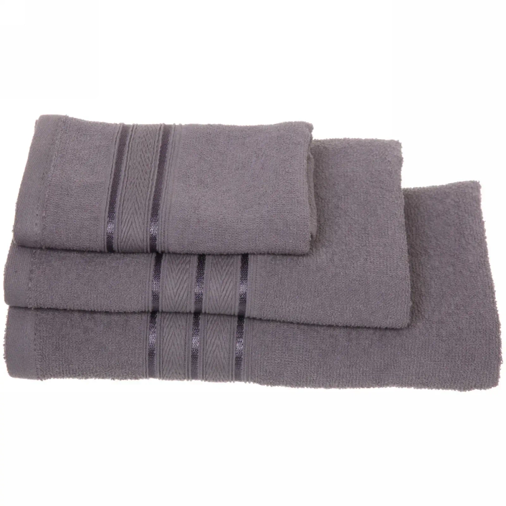 Полотенце махровое 70*120см «Comfort» цвет серый 07040 плотность 300гр/м2