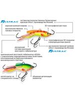 Балансир рыболовный ТОЛСТЯК-5 57mm 1 штука 18 г.