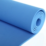 Коврик для йоги 6 мм 173х61 см «Умиротворение» EVA, голубой