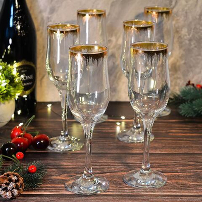 Набор фужеров для шампанского 6шт 200мл "Ангелы", 44160/14