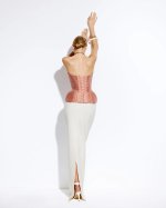 Юбка белая макси на низкой посадке