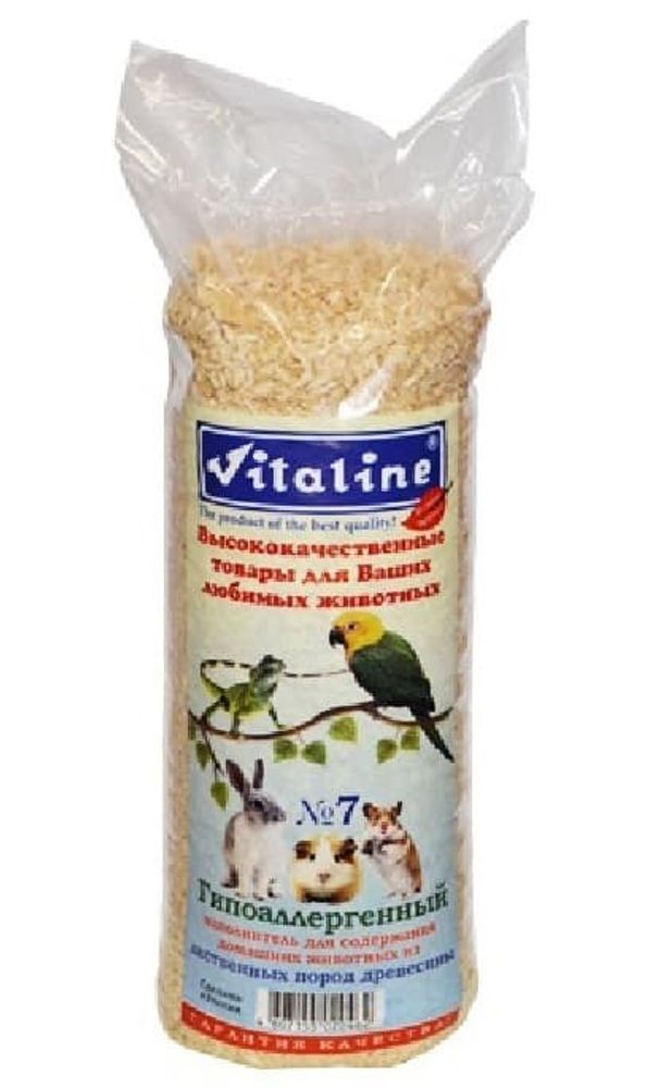 Опилки VITALINE Гипоалергенный №7 (на основе стружки лиственных пород древесины) 400г Опилки VITALINE Гипоалергенный №7 (на основе стружки лиственных пород древесины) 400г