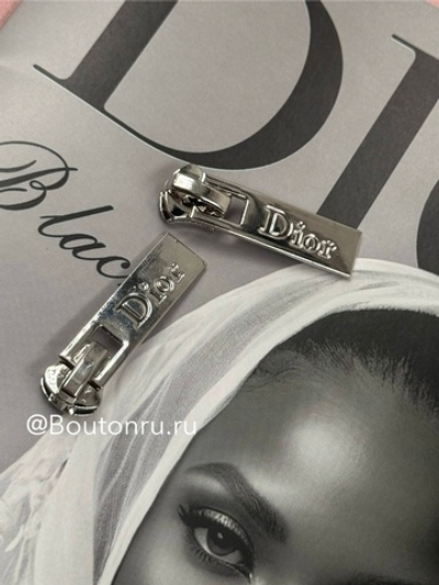 Собачка / бегунок для молнии Ди. серебристый Тип 5