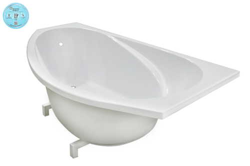 Ванна из литьевого мрамора Marmo Bagno Турин 170х95 правая