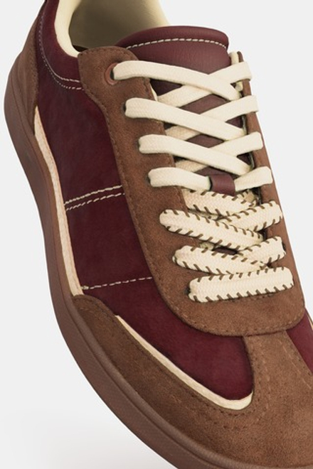 ZARA КРОССОВКИ, БУРГУНДИ