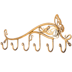 Вешалка настенная Бабочка Эир с 6-ю крючками Амбер