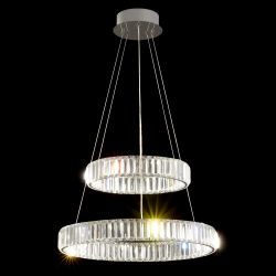 Citilux Чезаре CL338261 LED Люстра хрустальная с пультом Хром