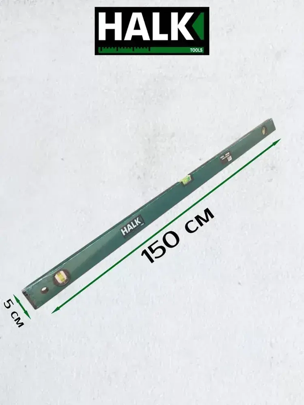 Уровень строительный Halk 1500 мм 3 глазка
