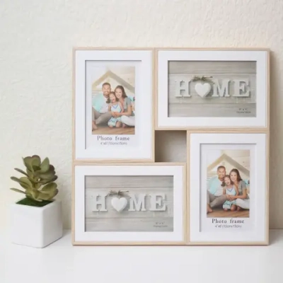 Фоторамка на 4 фото 10*15см «Riana» цвет белый