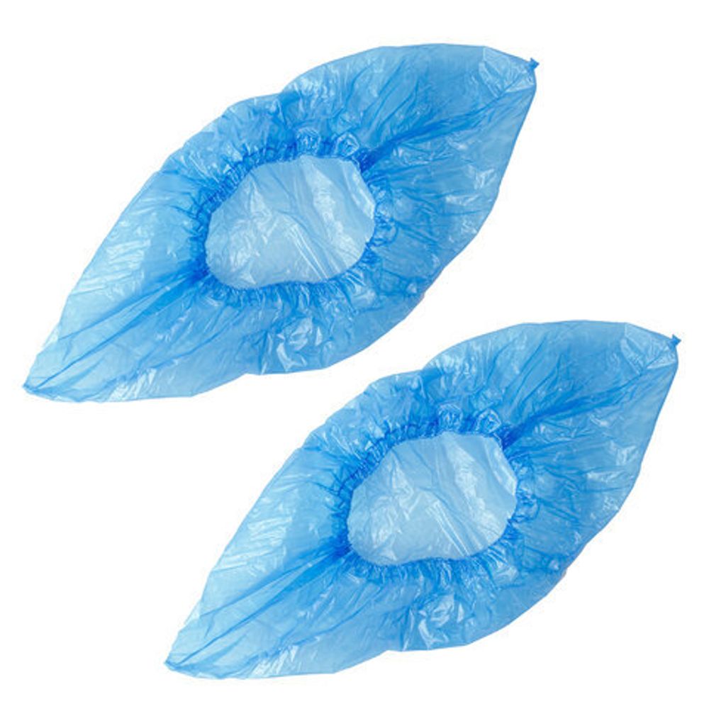 Бахилы КОМПЛЕКТ 100 штук (50 пар) в упаковке, ПРОЧНЫЕ, 39х15 см, 4 г, ПНД, LAIMA, 103425