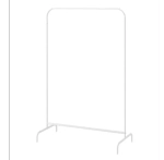 Вешалка для одежды KLADHANGARE белый 99*46*152, сталь с порошковым покрытие из полиэстера