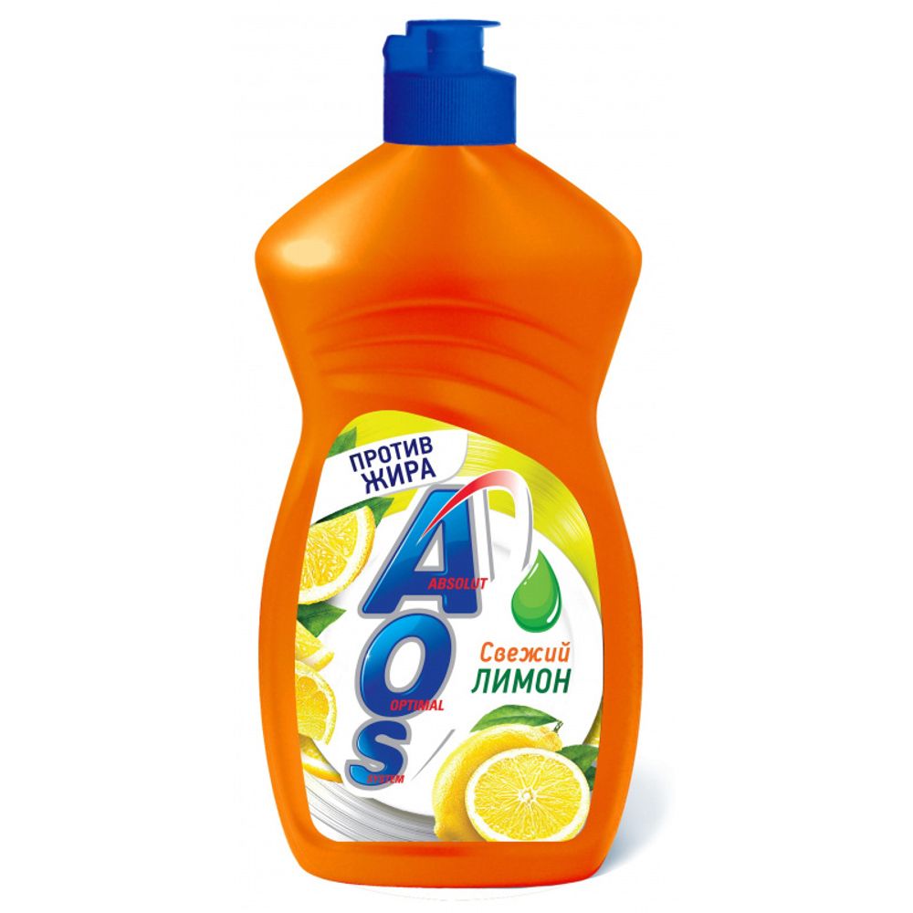 Aos Средство Для Мытья Посуды Свежий Лимон 450г