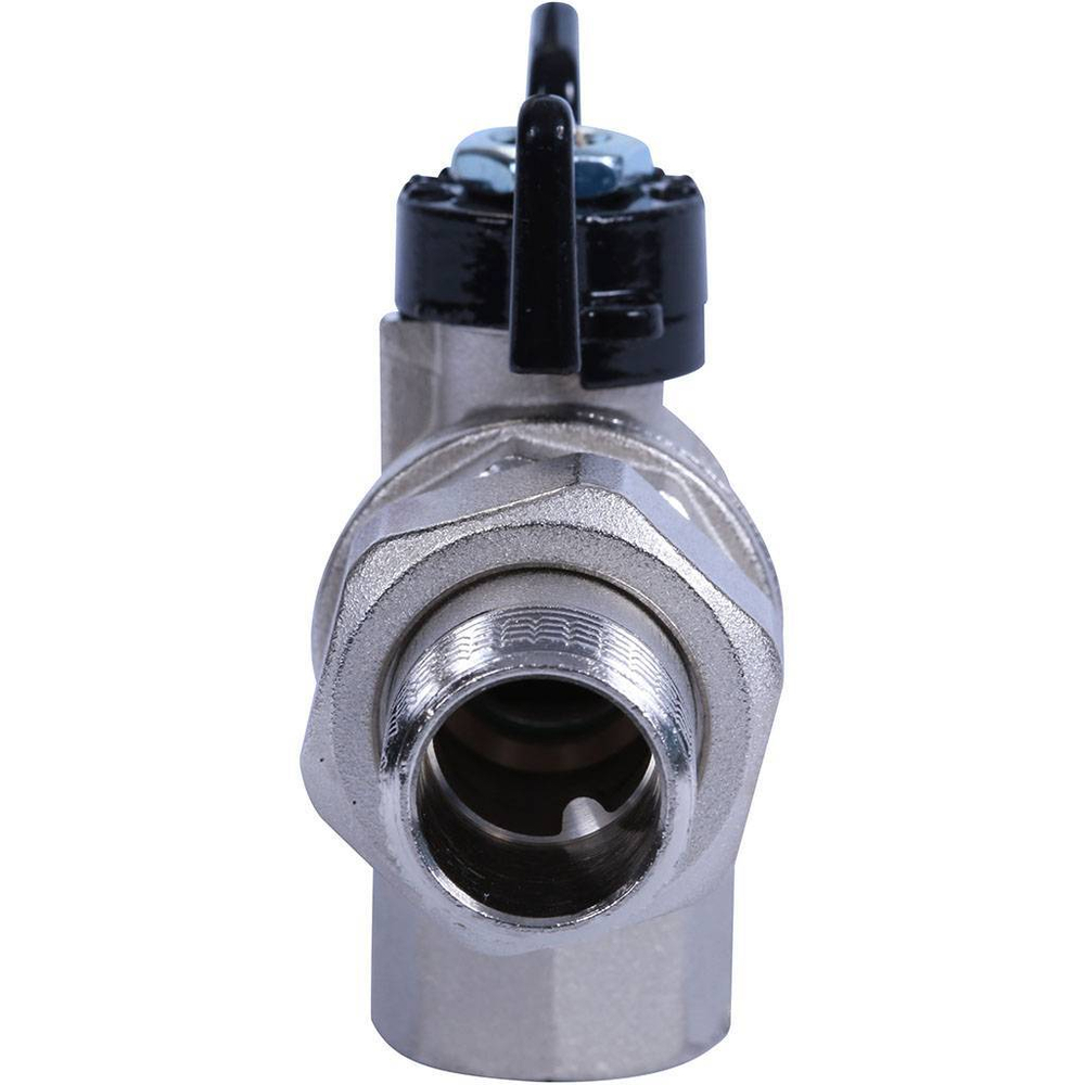 Кран шаровой угловой с американкой Bugatti Oregon 1/2" внутренняя-наружная (бабочка)