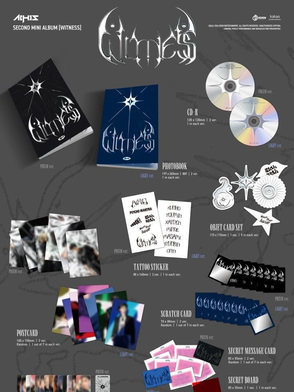 Альбом ALL(H)OURS - WITNESS 2nd Mini Album RANDOM Version