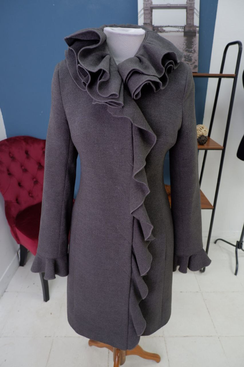 Пальто Boney James с шерстью 44 размер