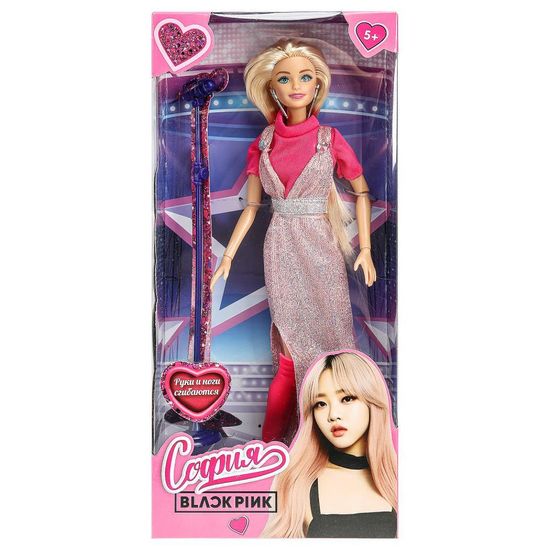 Кукла 29см София, руки и ноги сгиб., акс., кор. КАРАПУЗ