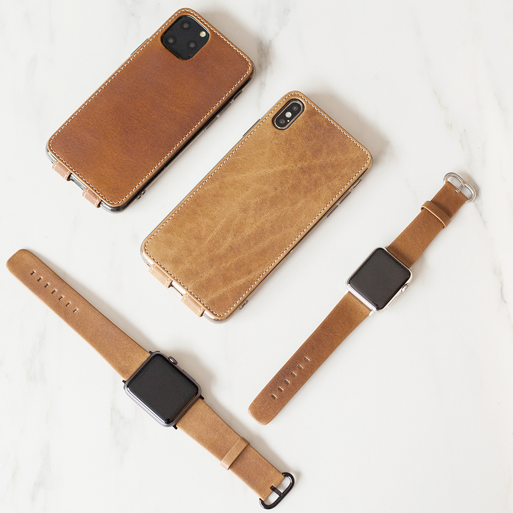 Чехол для iPhone Xs Max из натуральной кожи теленка, цвета винтаж