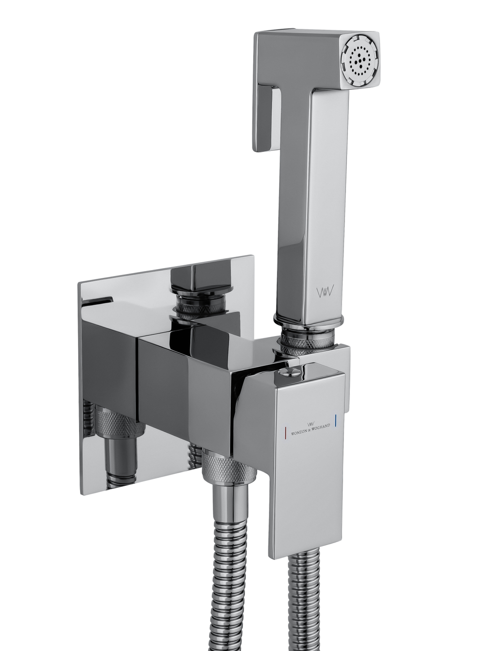 Смеситель с гигиеническим душем встраиваемый WONZON & WOGHAND, Хром (WW-88829903-CR)