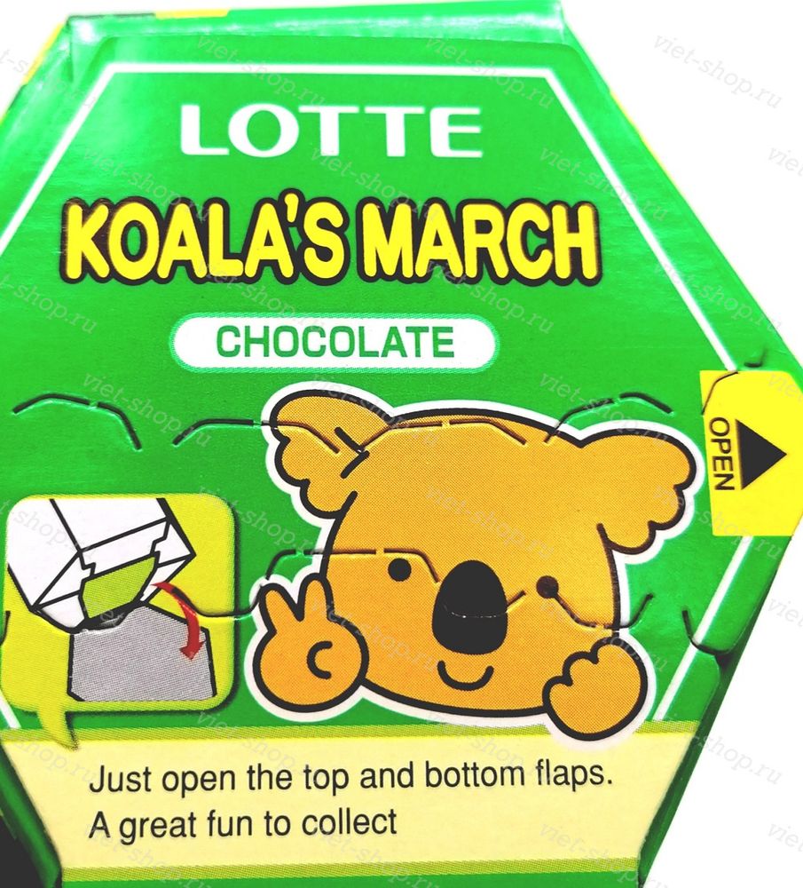 Печенье Koala&#39;s March Chocolate, Корея, 37 гр.