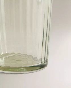 ZARA HOME СТЕКЛЯННЫЙ СТАКАН ДЛЯ ПРОХЛАДИТЕЛЬНЫХ НАПИТКОВ, ЗЕЛЕНЫЙ