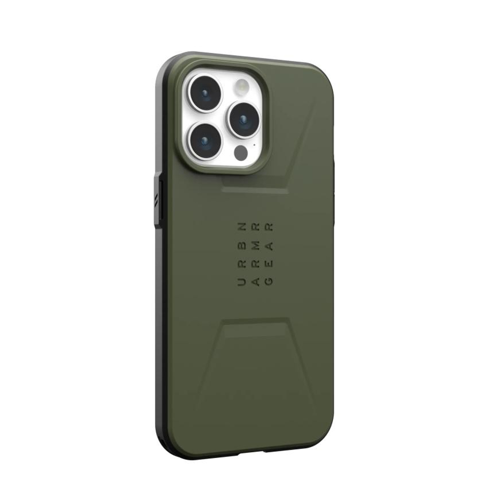 Защитный чехол MagSafe UAG Civilian для iPhone 15 Pro Max Гибридный чехол с высоким уровнем защиты при падении