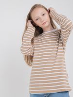Лонгслив "Полоска Песок" 7+
