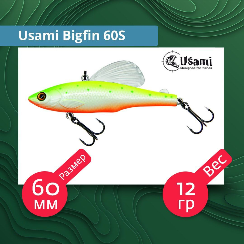 Воблер для рыбалки Usami Bigfin