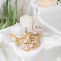 Держатель для зубочисток Птичка Терра Айвори