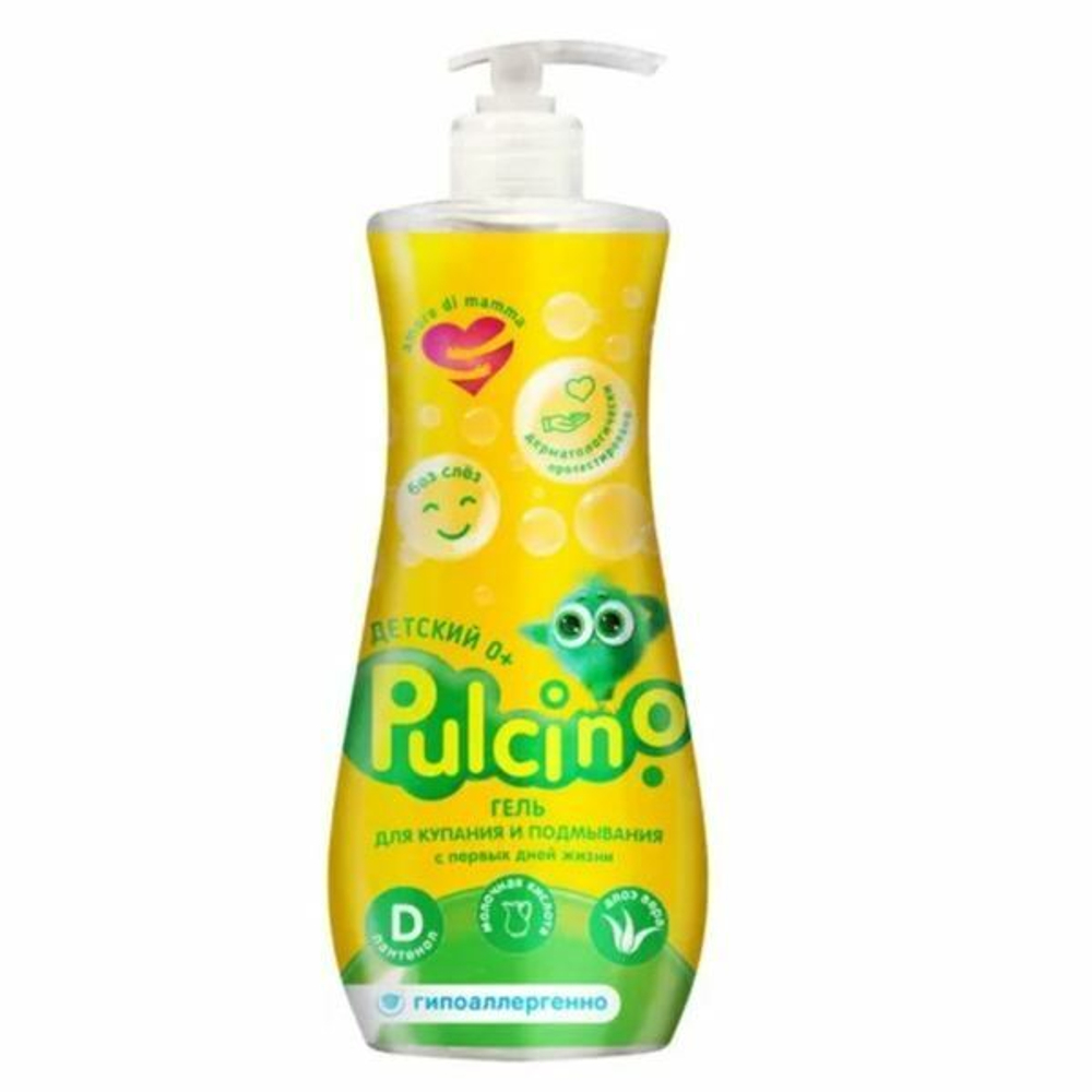 Гель для купания и подмывания PULCINO 0+ 255мл