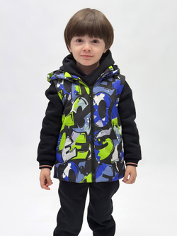 Жилет демисезонный мембрана для мальчика 2-8 лет Милашка Сьюзи