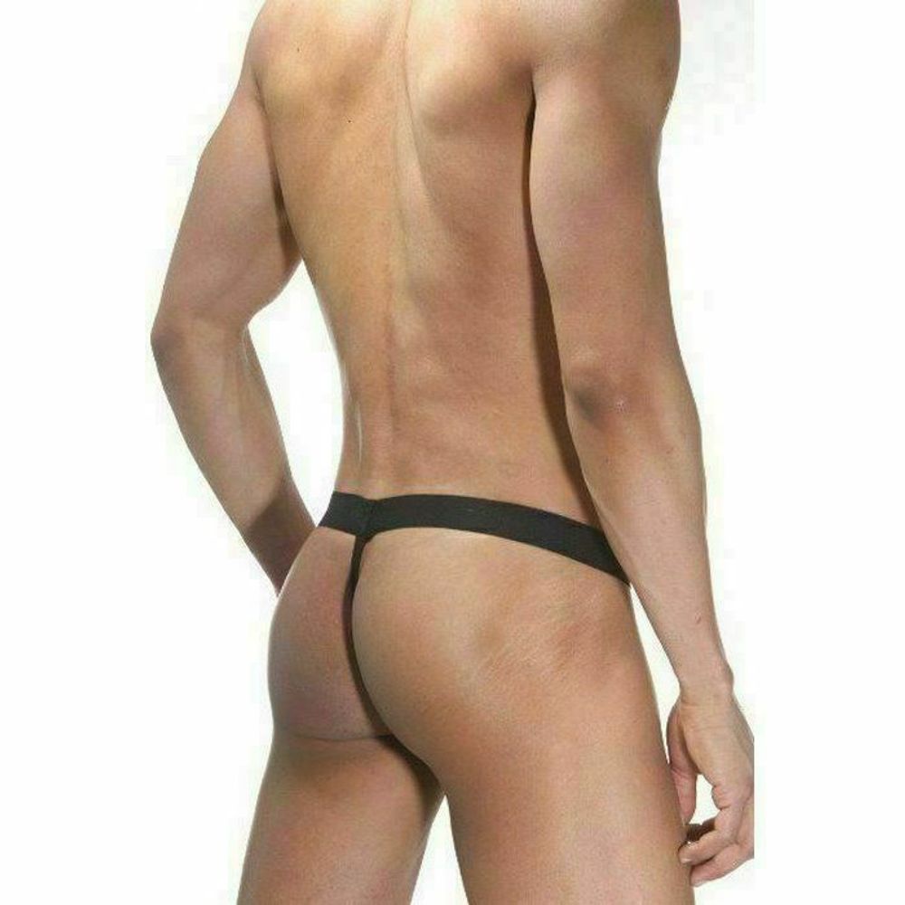 Мужские трусы стринги черные в сетку La Blinque LB15150