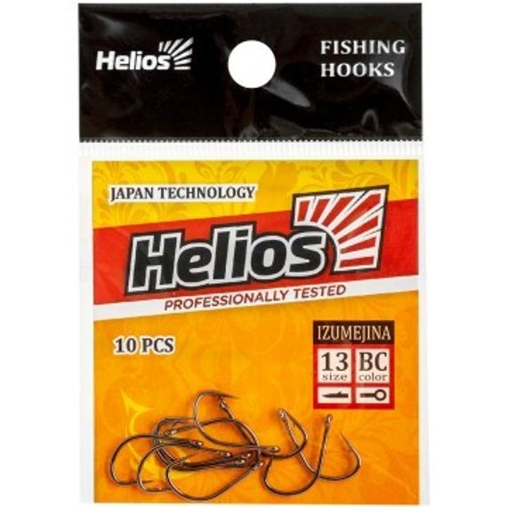 Крючок Izumejina с кольцом №13 цвет BC (10шт) Helios (HS-IZ-13)
