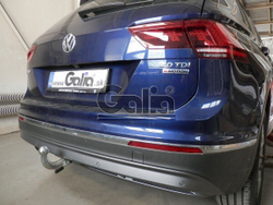 Фаркоп оцинкованный Galia V069C для Volkswagen Tiguan 2007-2016, 2016-, Audi Q3 2011-2018(паспорт и сертификат в комплекте)(без электрики)