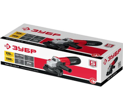 УШМ ЗУБР УШМ-125-1105ЭТ регул.оборотов,125мм,1100Вт (УШМ-125-1105ЭТ)