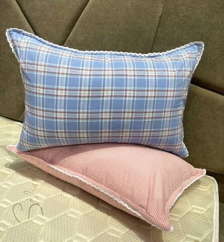 Наволочка  Клетка Муслин 50/70