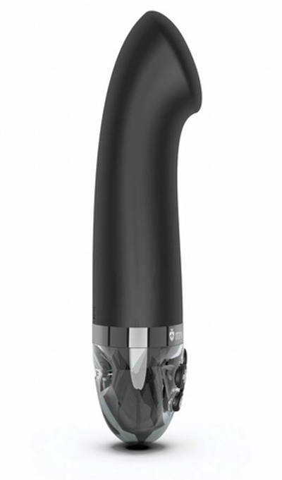 Черный вибратор с функцией электростимуляции Right on Ron - 17 см. (Цвет: черный)