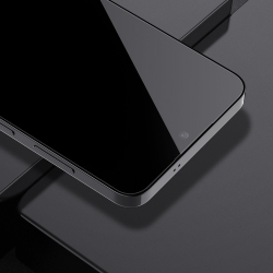 Защитное стекло на экран для Samsung Galaxy S25 FE, тонкие черные рамками и олеофобное покрытие, G-Rhino