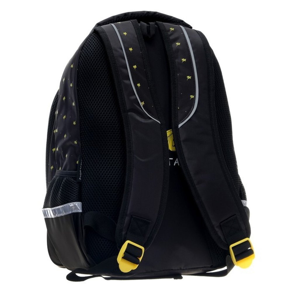 Рюкзак школьный 40 х 26 х 19 см, эргономичная спинка, Hatber Sreet, Banana, чёрный/жёлтый NRk_77087