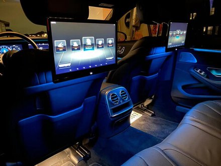 Комплект мониторов на подголовник - ERGO ER1250DK с сенсорными экранами 12.5” (IPS 1920х1080, Android, 4+64Gb, +out) черный