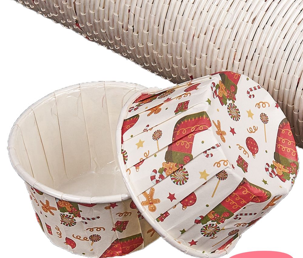 Капсулы с усиленным краем, 50*40 мм, подарки НГ, ламинация, 10 шт/упак