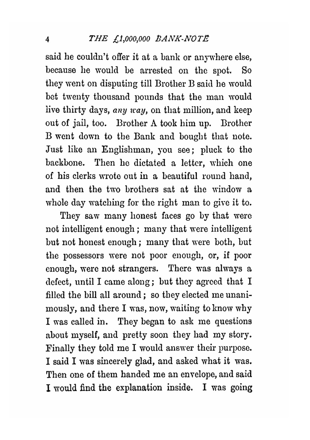 The 1,000,000 pound bank-note, and other new stories | Mark Twain
