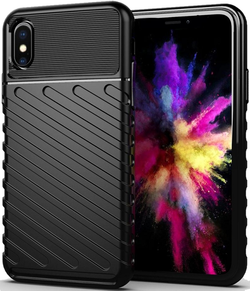 Чехол для iPhone X (XS) цвет Black (черный), серия Onyx от Caseport