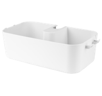 Полка для душа Kvina, снежно-белый, пластик