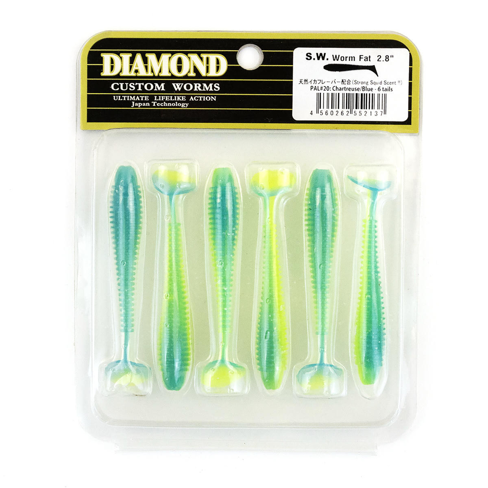 Силиконовая приманка S.W. Worm Fat 2.8" (6шт/уп)