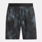 Шорты мужские Reebok SPEED 3.0 ALLOVER PRINT SHORTS (Серо-Черные)